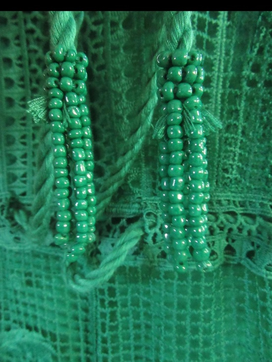 House of Harlow 1960 Green Crochet Embroidered Long Sleeve Maxi Dress Sz S NWOT - Picture 6 of 11